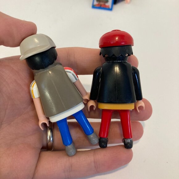 Vintage Mixed Lot of 7 Play Mobile 90s Figures Geobra Biker Robber Snorkeler - Picture 8 of 11